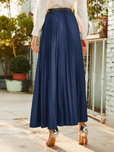 Modely Belted Pleated Maxi Skirt